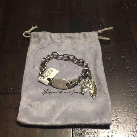 Elizabeth & James Feather Charm Bracelet - Picture 7 of 8